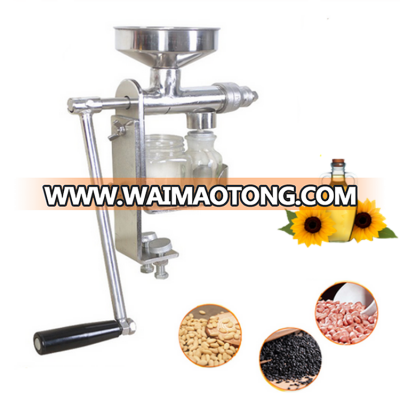 Stainless steel manual mini sesame oil press machine oil extraction machine