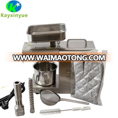 Promotion seasonal home use coconut oil press machine/cold press oil machine seed